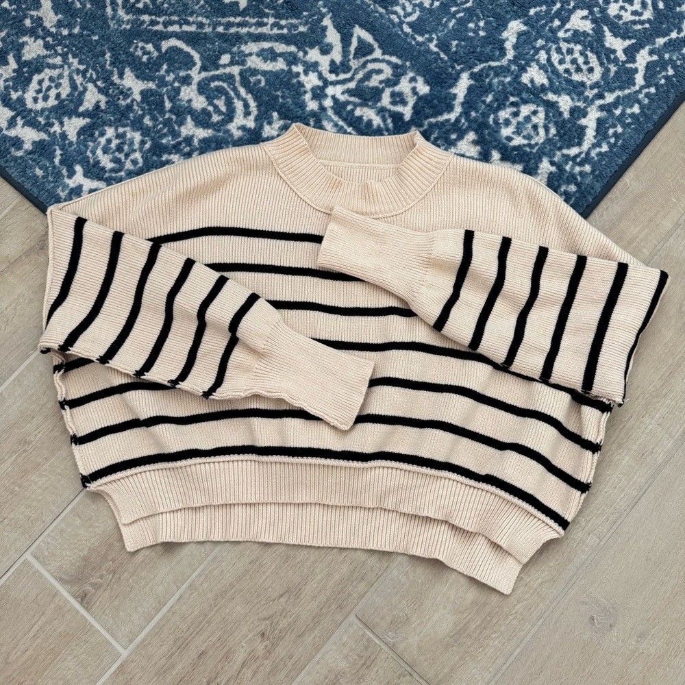 Striped Knit Sweater size S